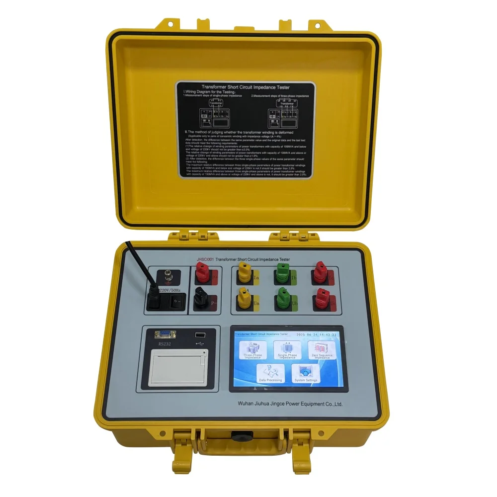 Single-Phase Three-Phase Transformers Impedance Tester Transformer Short Circuit Tester DC Current Measurement
Single-Phase Three-Phase Transformers Impedance Tester Transformer Short Circuit Tester DC Current Measurement