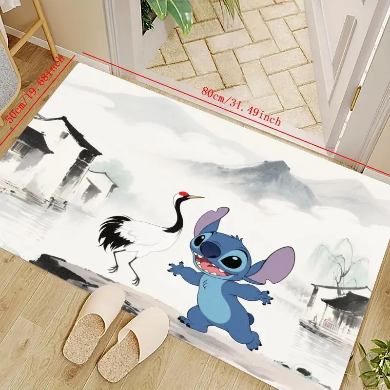1 шт. милый коврик Disney Lilo & Stitch & Red-Crowned Crane, 50x80 см (19,7x31,5 дюйма), нескользящий впитывающий коврик, современный китайский стиль
1 шт. милый коврик Disney Lilo & Stitch & Red-Crowned Crane, 50x80 см (19,7x31,5 дюйма), нескользящий впитывающий коврик, современный китайский стиль