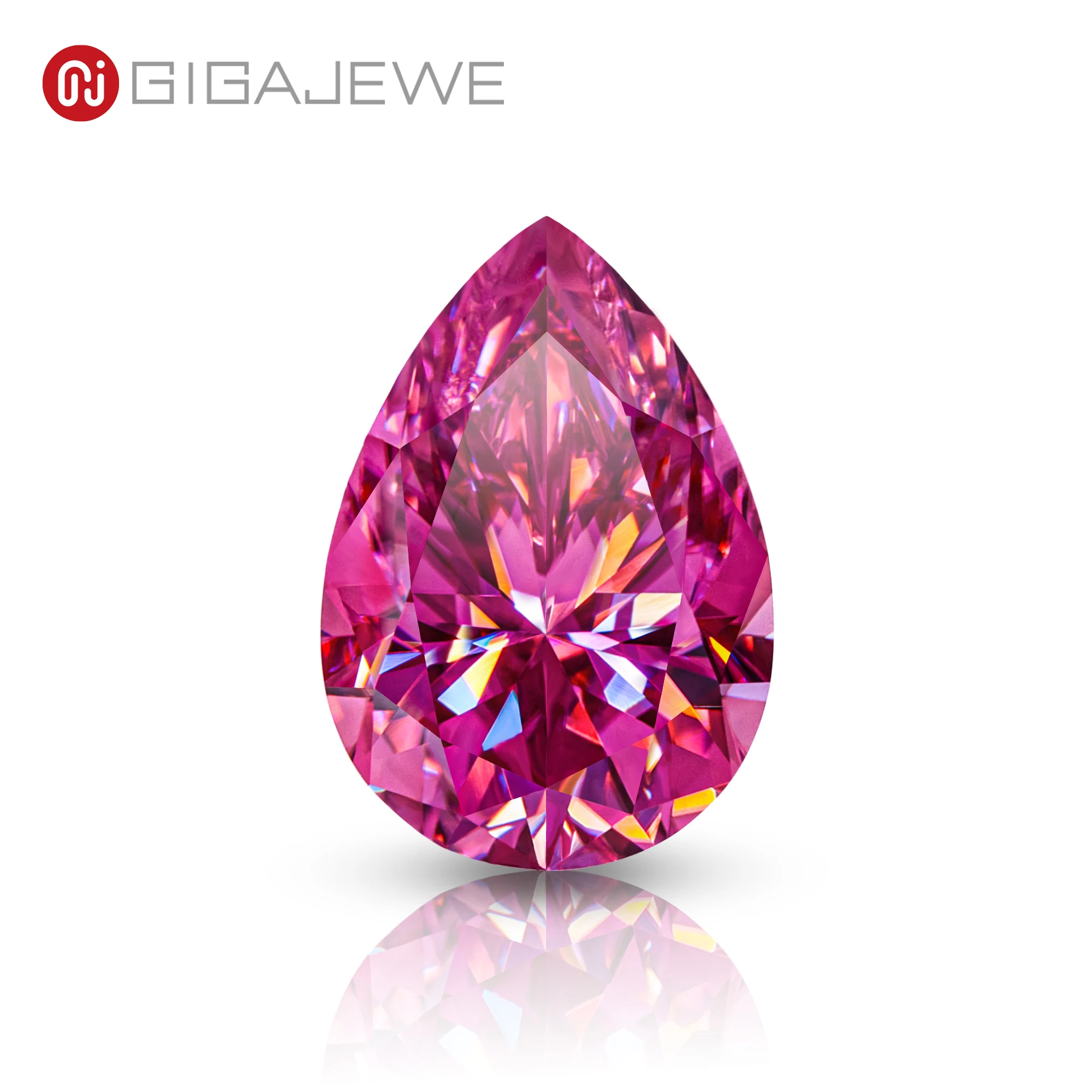 GIGAJEWE Moissanite Hand-Cutting Pear Nova Pink Color VVS1 Premium Gems Loose Diamond Test Passed Gemstone For Jewelry Making
GIGAJEWE Moissanite Hand-Cutting Pear Nova Pink Color VVS1 Premium Gems Loose Diamond Test Passed Gemstone For Jewelry Making