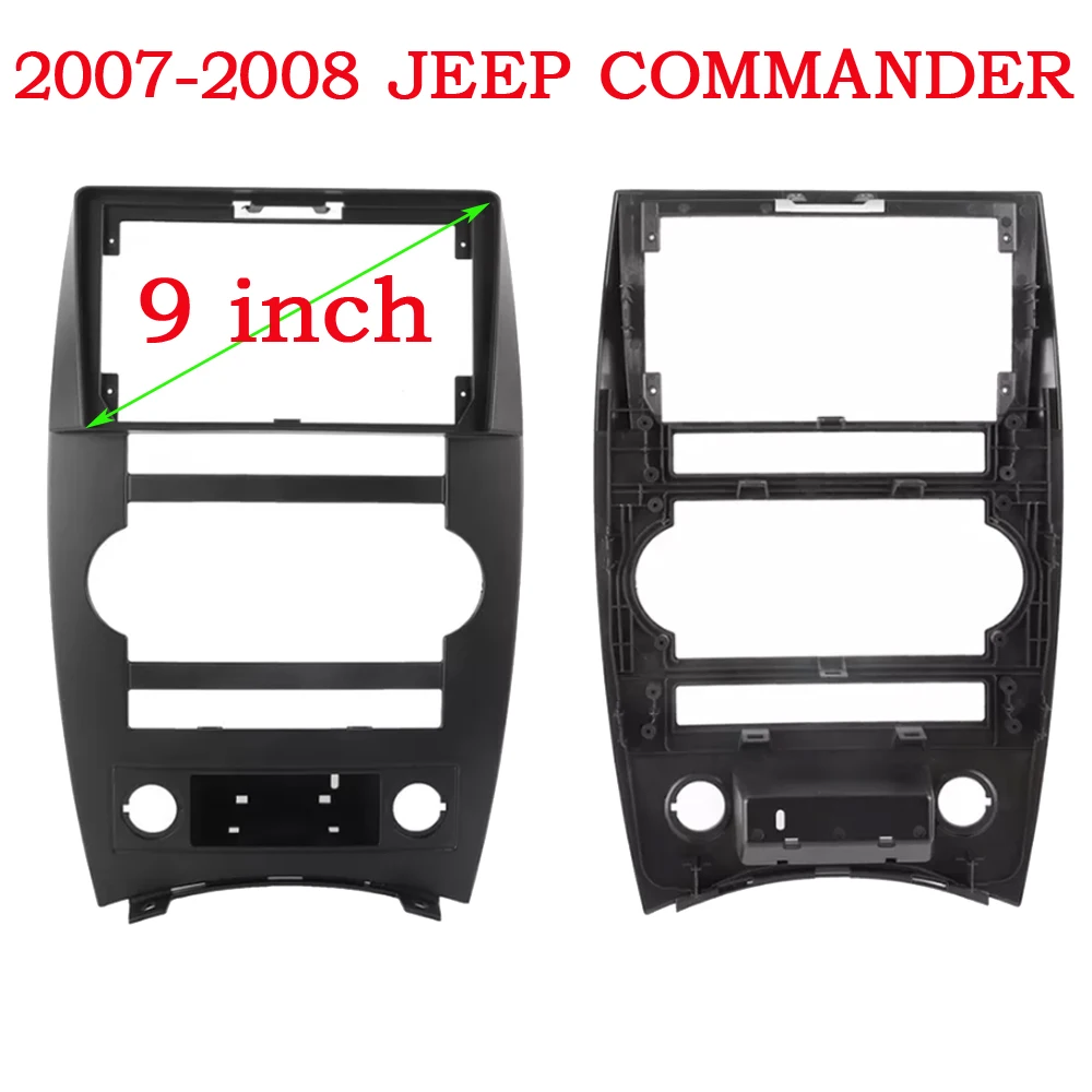 2 Din 9 Inch Car Radio Plastic Fascia Panel Frame for Jeep Commander 2005-2010 Installation GPS Mp5 Dash Mount Kit
2 Din 9 Inch Car Radio Plastic Fascia Panel Frame for Jeep Commander 2005-2010 Installation GPS Mp5 Dash Mount Kit