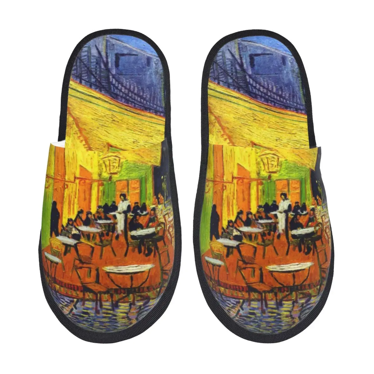 Custom Women Cafe Terrace At Night House Slippers Cozy Warm Vincent Van Gogh Memory Foam Fluffy Slipper Indoor Outdoor Shoes
Custom Women Cafe Terrace At Night House Slippers Cozy Warm Vincent Van Gogh Memory Foam Fluffy Slipper Indoor Outdoor Shoes