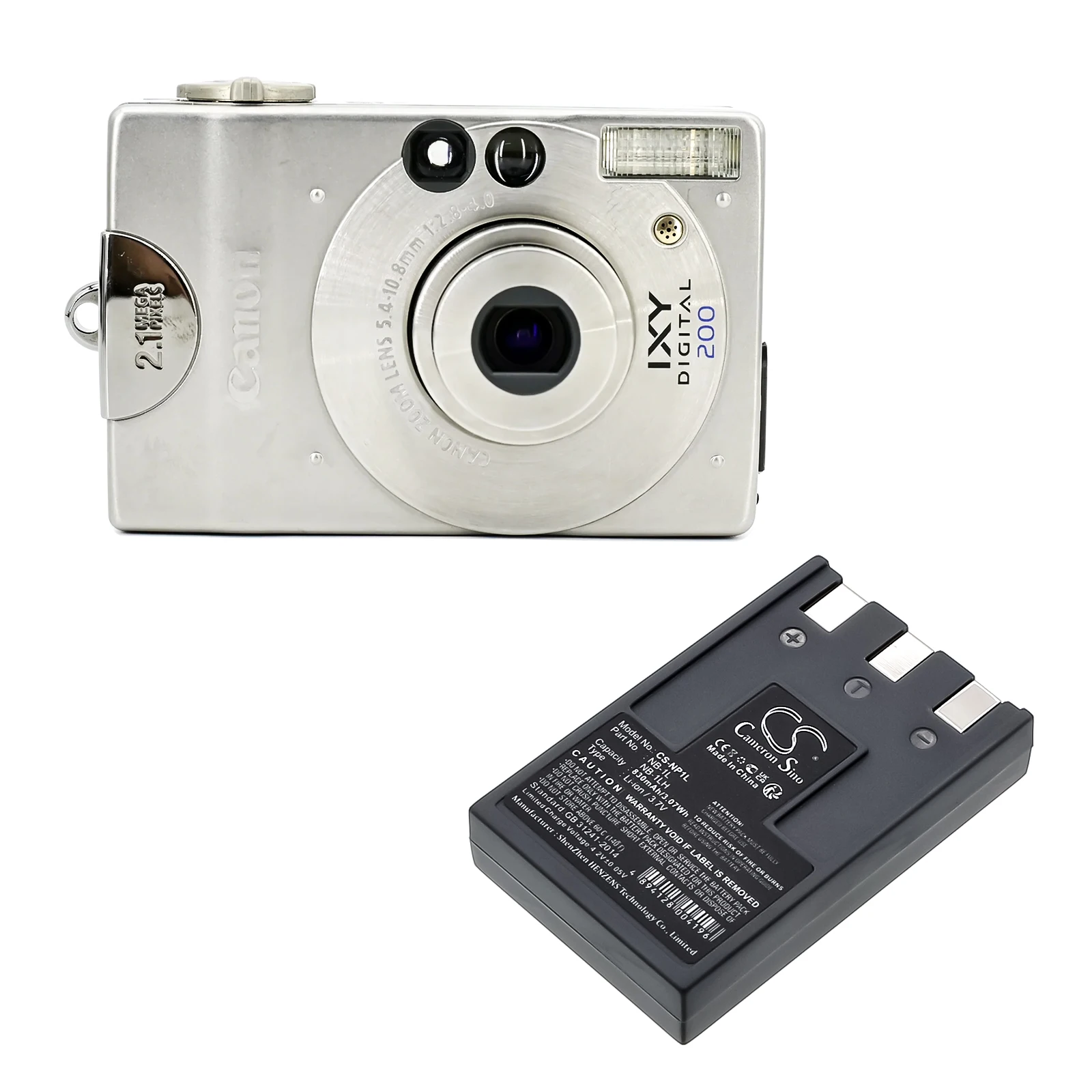 Li-ion Camera Battery for Polaroid, 3.7V, 830mAh, Compatible Models: PDC 5350, PR-100DG
Li-ion Camera Battery for Polaroid, 3.7V, 830mAh, Compatible Models: PDC 5350, PR-100DG