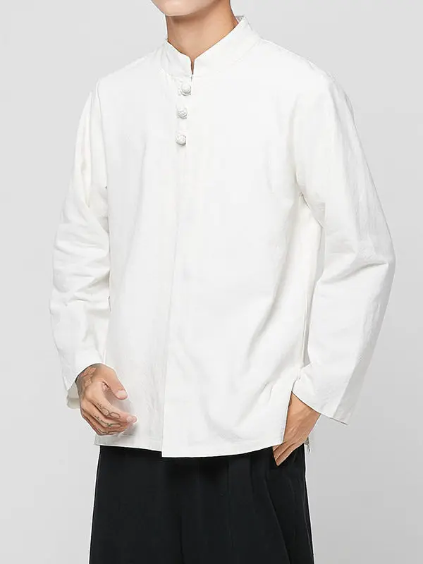New Summer Men's Chinese Style Long Sleeve Linen Shirt Loose Fit PU Leather CleanFit Stand Collar Inner Wear Color
New Summer Men's Chinese Style Long Sleeve Linen Shirt Loose Fit PU Leather CleanFit Stand Collar Inner Wear Color