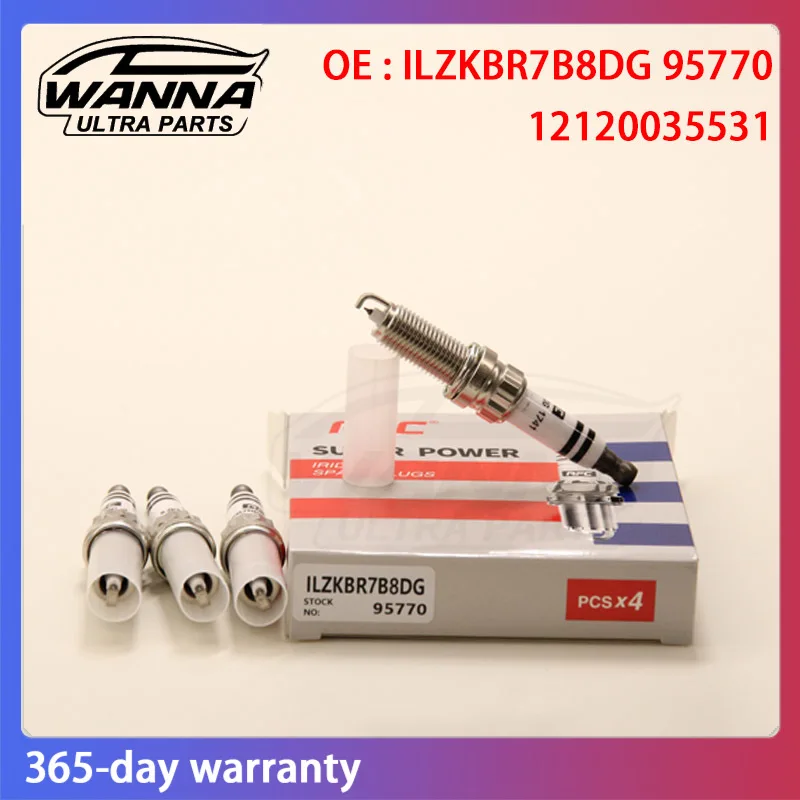 4pcs OE ILZKBR7B8DG 95770 12120035531 12120034098 Spark Plug Iridium Platinuim For Peugeot 408 508 1.6T DS Mini Cooper Citroen
4pcs OE ILZKBR7B8DG 95770 12120035531 12120034098 Spark Plug Iridium Platinuim For Peugeot 408 508 1.6T DS Mini Cooper Citroen
