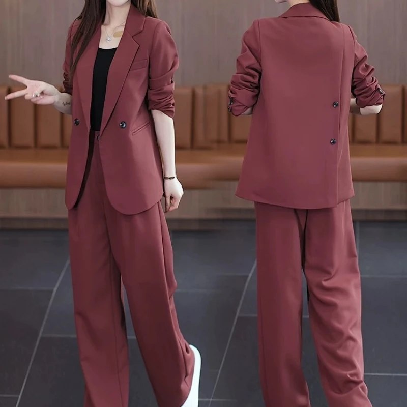 Премиальный повседневный костюм-тройка: пиджак свободного кроя, брюки с широкими штанинами, женская модная одежда со скидкой
Премиальный повседневный костюм-тройка: пиджак свободного кроя, брюки с широкими штанинами, женская модная одежда со скидкой