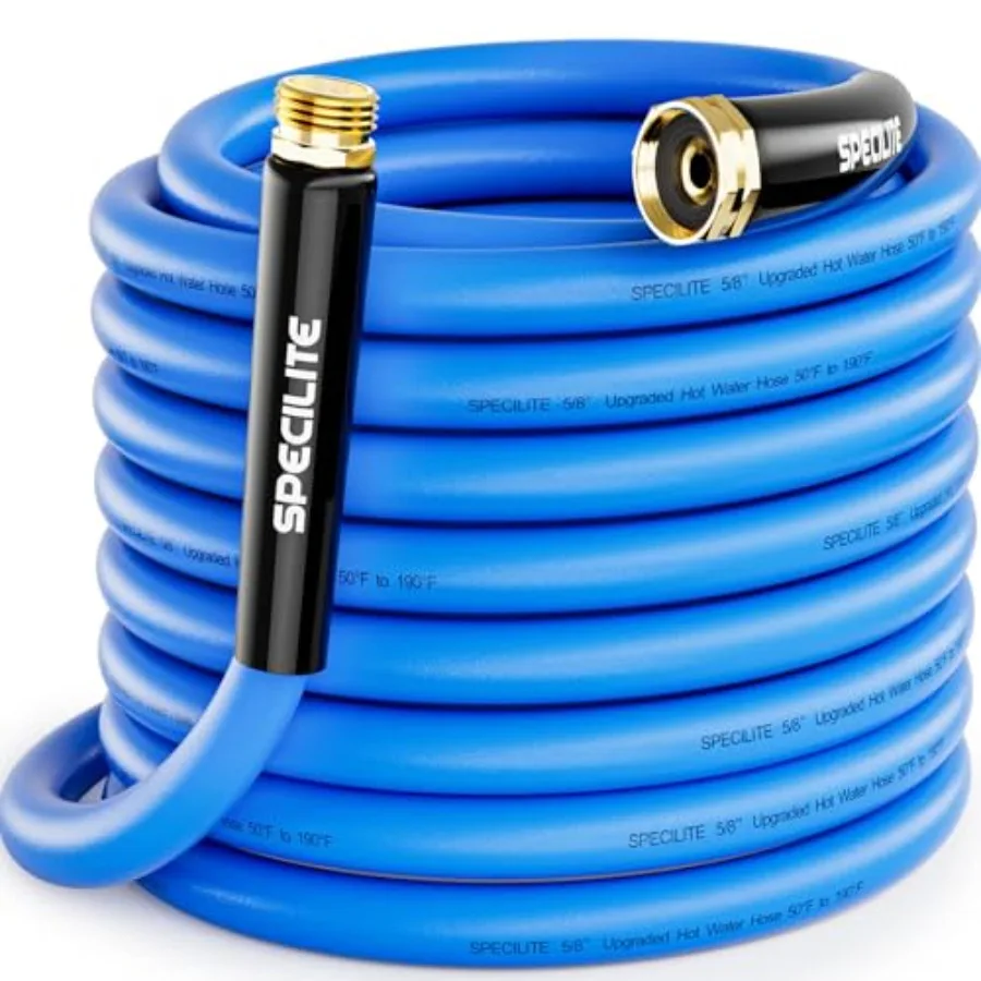 Hot/Cold Garden Water Hose 50 ft x 5/8 in -50 To 190 Heavy Duty Flexible Burst 605 Psi Lightweight Upgraded Rubber Pipe with 3/
Hot/Cold Garden Water Hose 50 ft x 5/8 in -50 To 190 Heavy Duty Flexible Burst 605 Psi Lightweight Upgraded Rubber Pipe with 3/