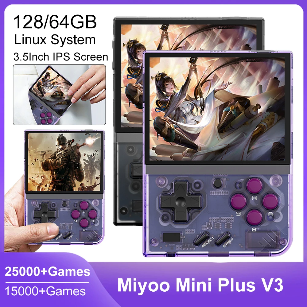 Портативная игровая консоль Iyoo Mini Plus V3 с 3,5-дюймовым IPS-экраном, системой Linux и более 10000 классических игр, карманный видеоплеер
Портативная игровая консоль Iyoo Mini Plus V3 с 3,5-дюймовым IPS-экраном, системой Linux и более 10000 классических игр, карманный видеоплеер