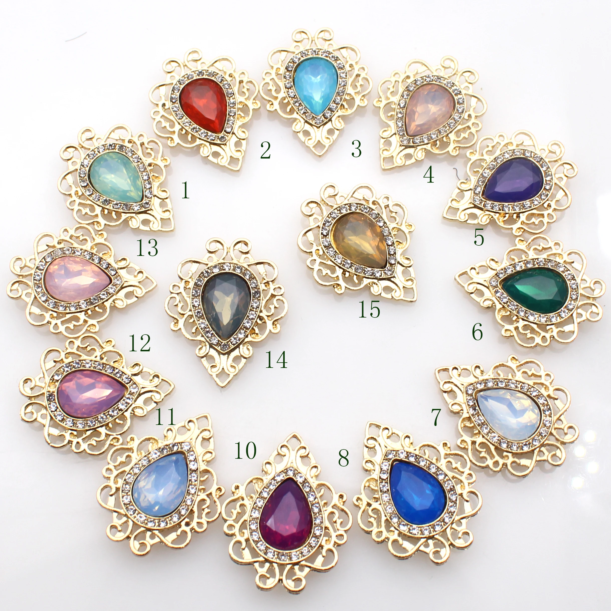 New 32 * 26MM Water Drop Shield Alloy Flower Plate Resin Decorative Buckle DIY Wedding Shoes Clothing Bag Hair Accessories
New 32 * 26MM Water Drop Shield Alloy Flower Plate Resin Decorative Buckle DIY Wedding Shoes Clothing Bag Hair Accessories