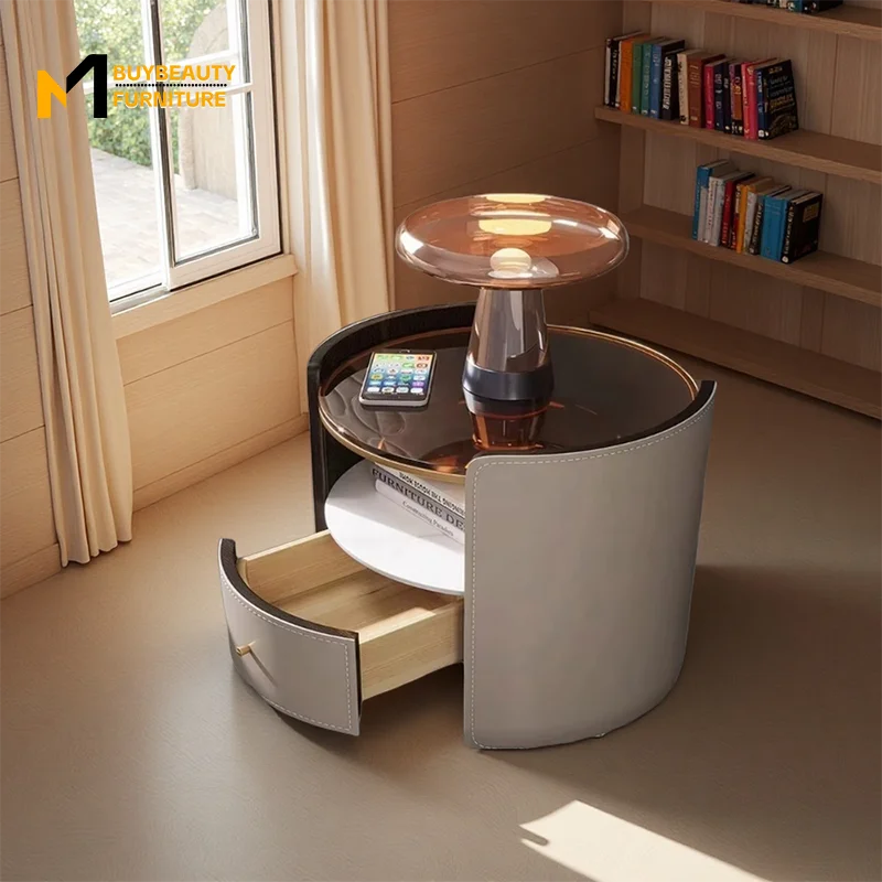 Nordic Modern Design Nightstand with Leather Drawers Glass Top Bedside Table Wooden Panel for Home Furniture
Nordic Modern Design Nightstand with Leather Drawers Glass Top Bedside Table Wooden Panel for Home Furniture