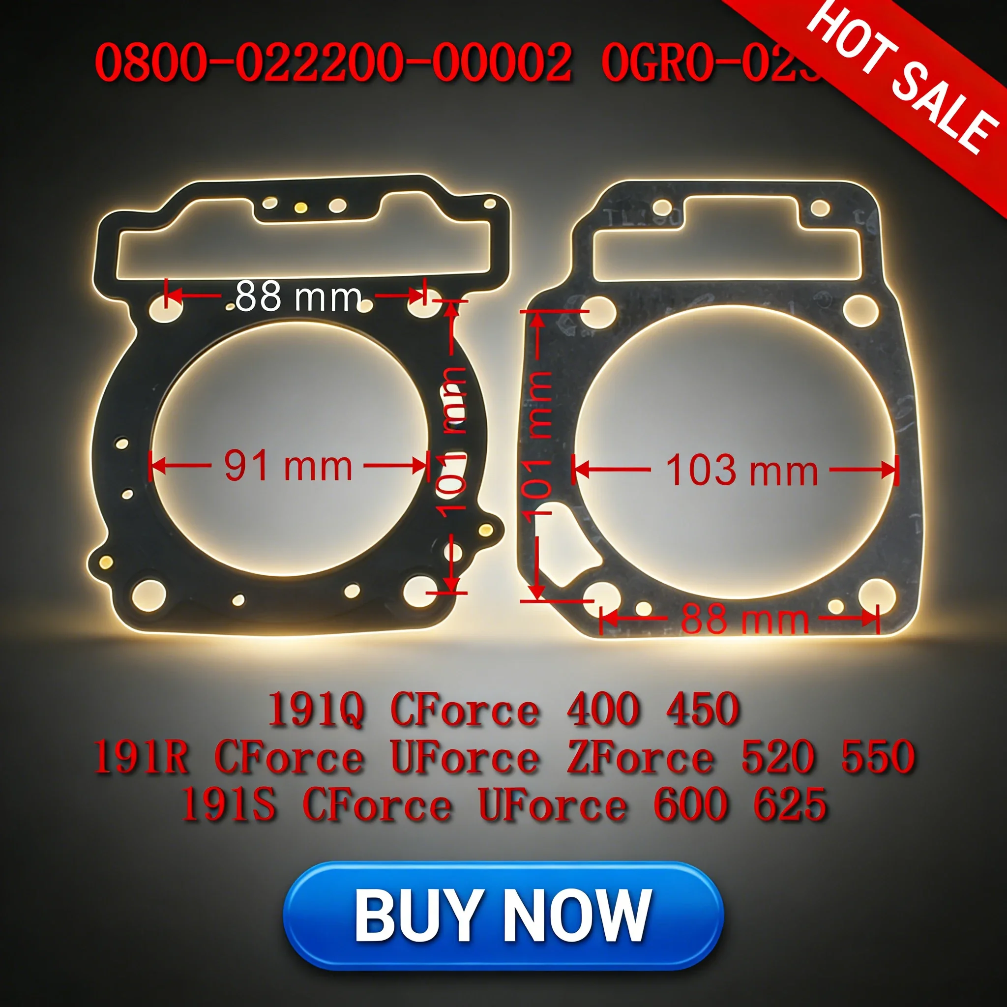 Cylinder Gasket 0GR0-6070A for CF Moto ATV UTV 400 500 600 UForce ZForce 450L 520L 600 625 Z5-EX Durable Engine Parts
Cylinder Gasket 0GR0-6070A for CF Moto ATV UTV 400 500 600 UForce ZForce 450L 520L 600 625 Z5-EX Durable Engine Parts