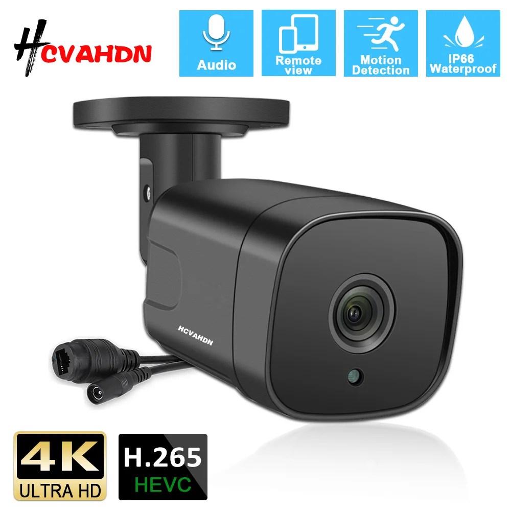 8MP 4K POE IP Bullet Security Camera Outdoor H.265 POE CCTV Network Surveillance Camera Black Street Wateproof IP Monitoring Cam
8MP 4K POE IP Bullet Security Camera Outdoor H.265 POE CCTV Network Surveillance Camera Black Street Wateproof IP Monitoring Cam