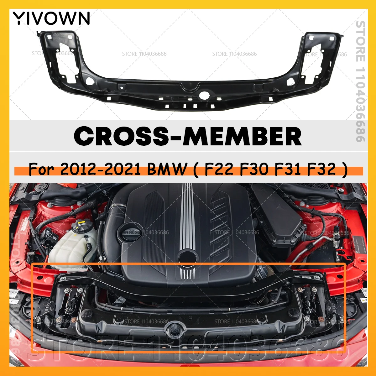 For 2012-2021 F22 F30 F31 F32 BMW 2 3 4 M Series Radiator Support Core Panel Upper Tie Bar 51647245786
For 2012-2021 F22 F30 F31 F32 BMW 2 3 4 M Series Radiator Support Core Panel Upper Tie Bar 51647245786