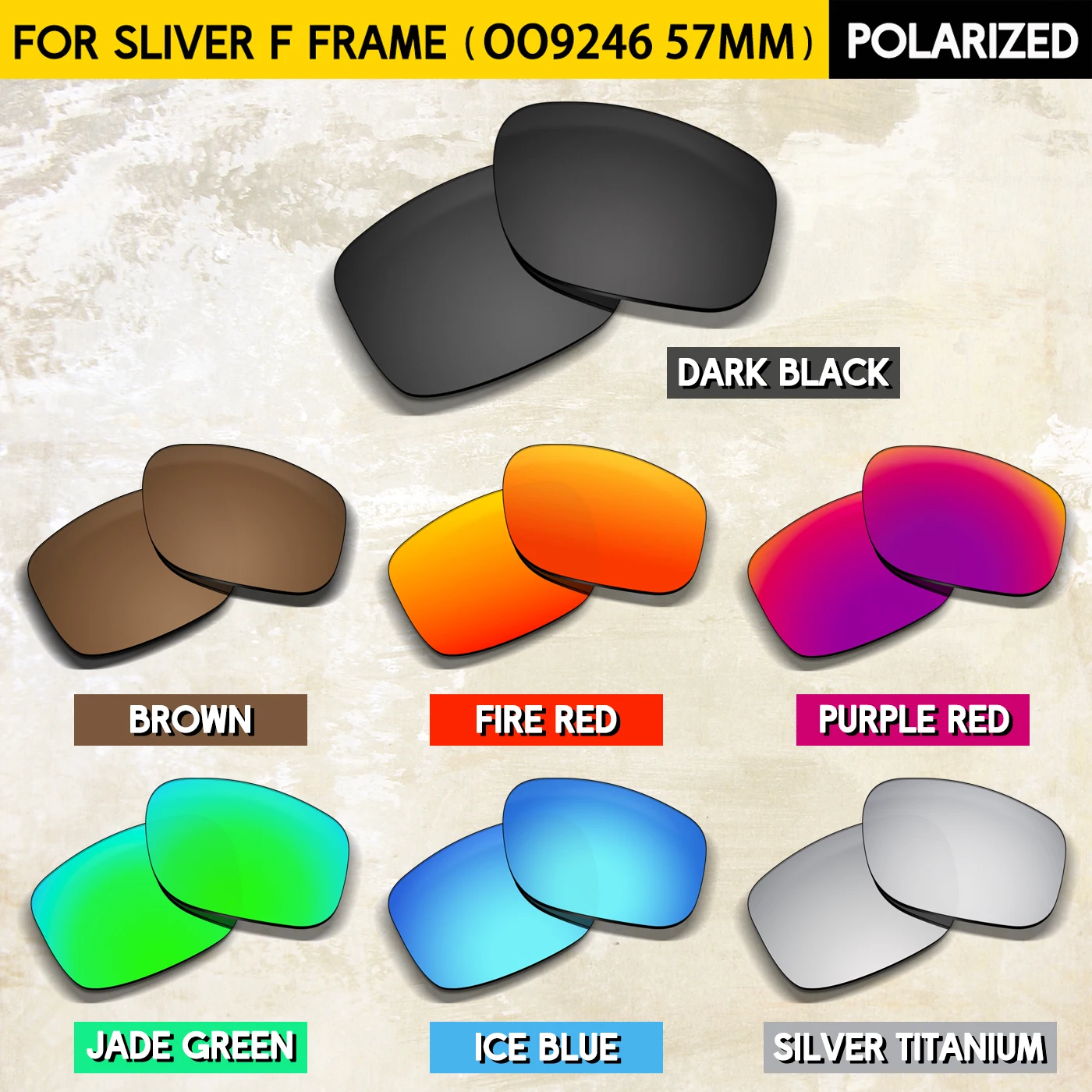 Suitable for Oakley Sliver F Replacement Lenses Compatible With Oakley Sliver F OO9246 Sunglasses Frame
Suitable for Oakley Sliver F Replacement Lenses Compatible With Oakley Sliver F OO9246 Sunglasses Frame