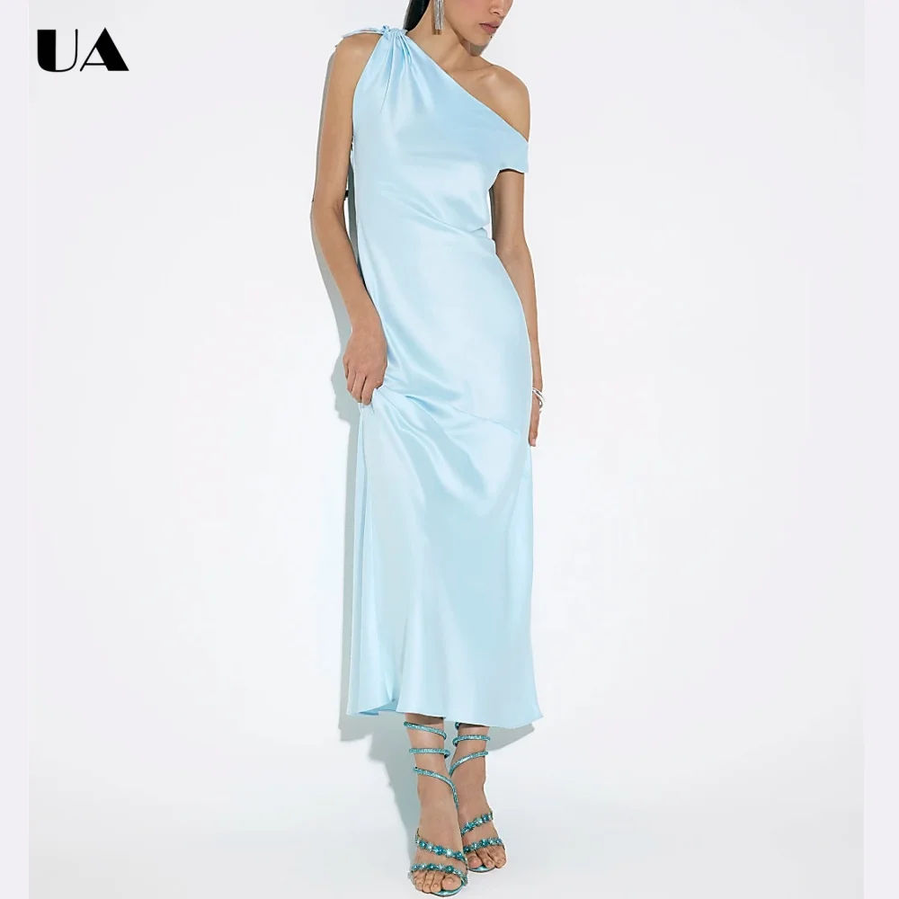 ULBYANRY Customized Solid Asymmetrical Collar Prom Dresses for Women, Elegant Shirring Evening Dress, Simple Satin Party Dress
ULBYANRY Customized Solid Asymmetrical Collar Prom Dresses for Women, Elegant Shirring Evening Dress, Simple Satin Party Dress