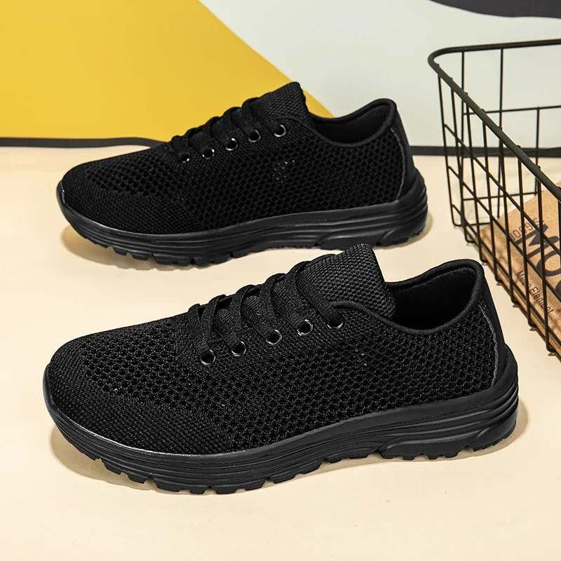 Unisex Black Mesh Sports Shoes For Men Breathable Men's Running Shoes Lightweight Non Slip Casual Sneakers Women's Walking Shoes
Unisex Black Mesh Sports Shoes For Men Breathable Men's Running Shoes Lightweight Non Slip Casual Sneakers Women's Walking Shoes