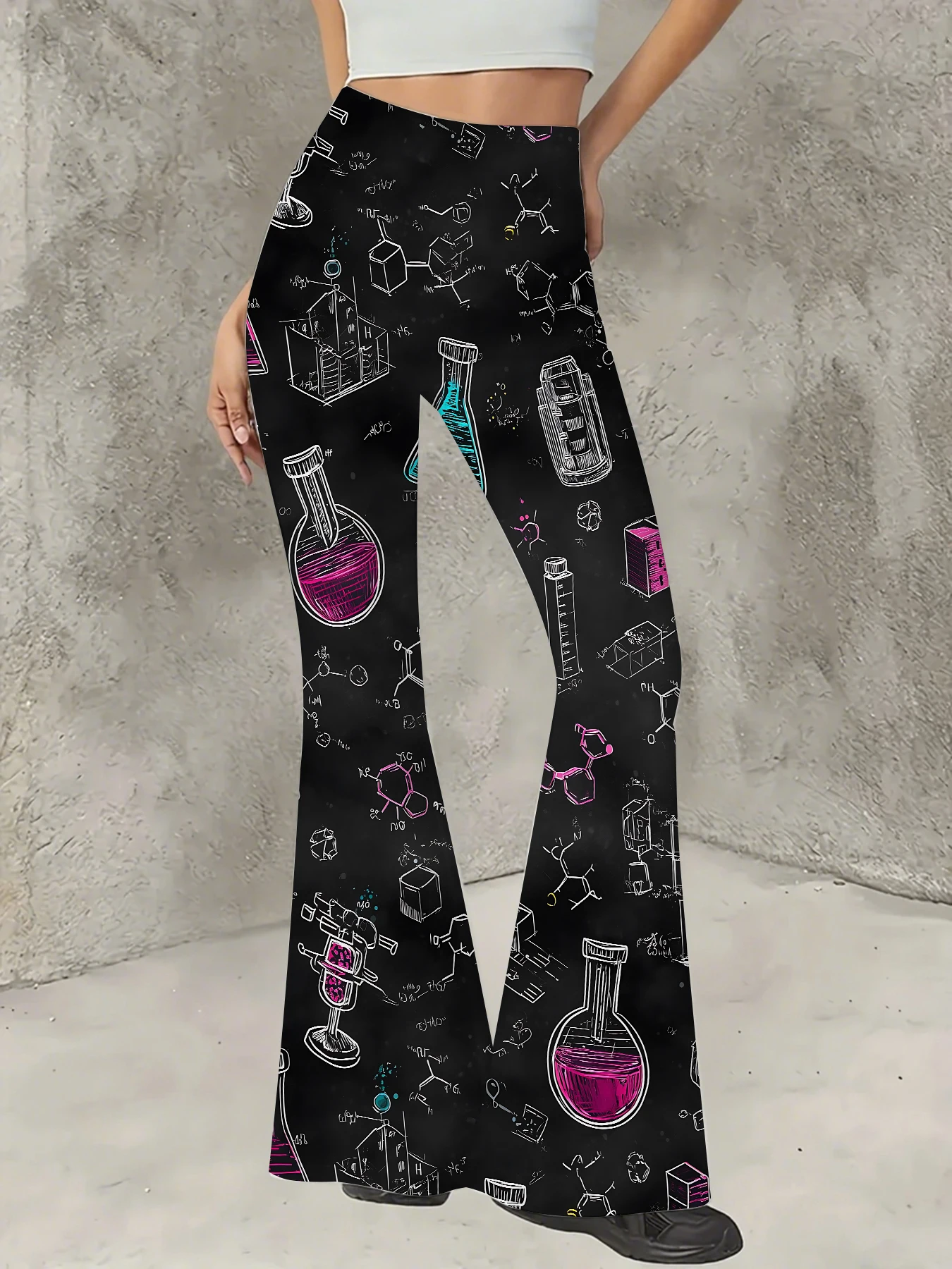Korean Style Printed Flare Pants Women High Waist Slim Fit Bell Bottom Leggings
Korean Style Printed Flare Pants Women High Waist Slim Fit Bell Bottom Leggings