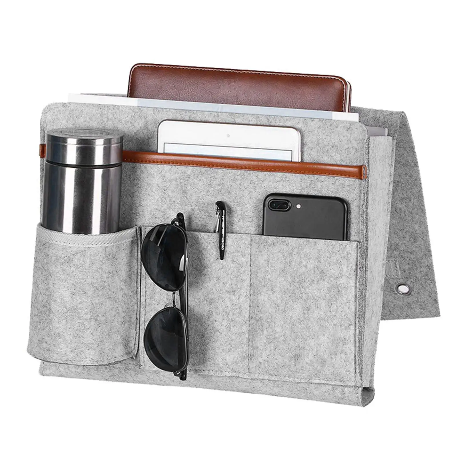 Felt Bedside Storage Caddy Hanging Organizer Bag with Compartments for Small Apartments and Bedrooms
Felt Bedside Storage Caddy Hanging Organizer Bag with Compartments for Small Apartments and Bedrooms