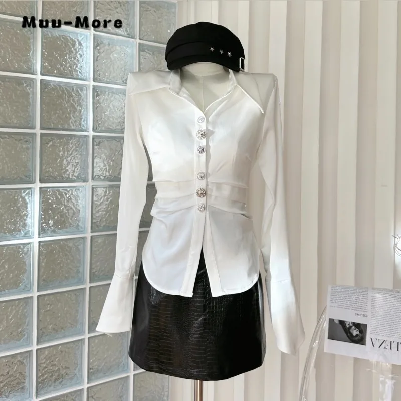 2023 Autumn Women Design Elegant Shirts+Skirts Office Lady Korean Style Fashion Sexy White Blouse Long Sleeve Button Set Female
2023 Autumn Women Design Elegant Shirts+Skirts Office Lady Korean Style Fashion Sexy White Blouse Long Sleeve Button Set Female