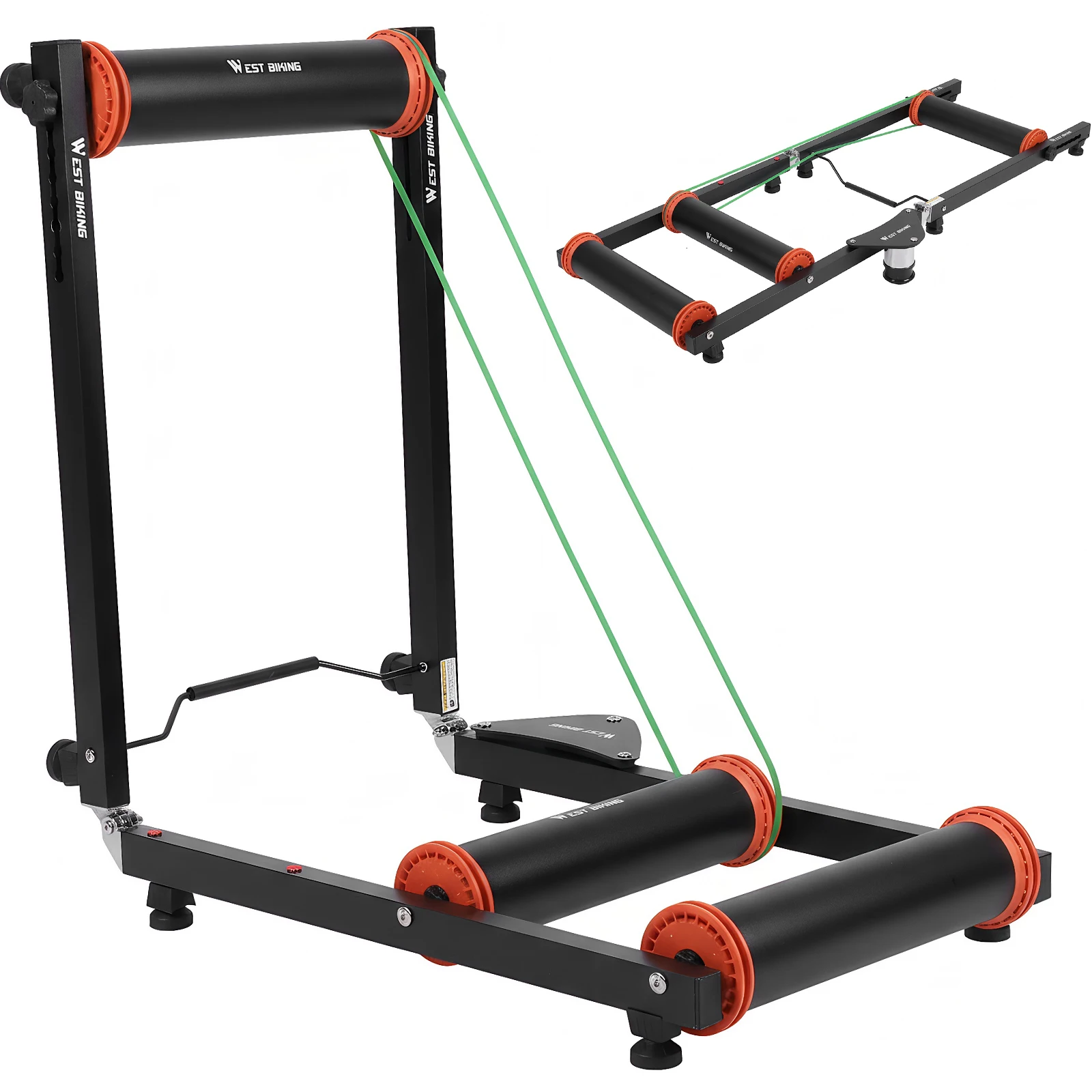 Foldable Indoor Bike Trainer Stand Indoor Bicycle Cycling Roller Silent Adjustable Aluminum Alloy for 16-27.5in Wheels and 700C
Foldable Indoor Bike Trainer Stand Indoor Bicycle Cycling Roller Silent Adjustable Aluminum Alloy for 16-27.5in Wheels and 700C