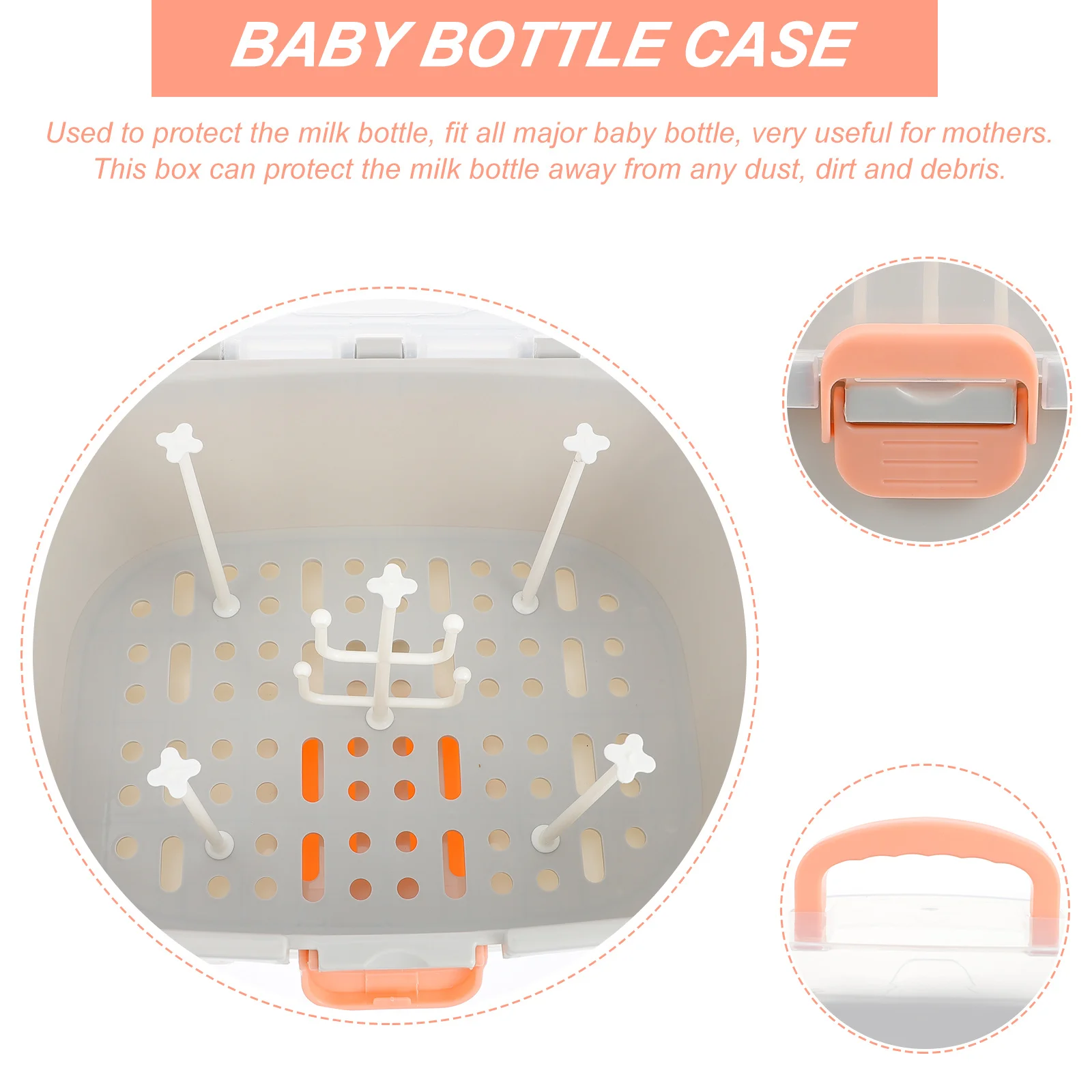 1 Unit Milk Bottle Container Bottle Box Easy Clean Storage Case for Milk Bottles Pacifiers Tableware Grey
1 Unit Milk Bottle Container Bottle Box Easy Clean Storage Case for Milk Bottles Pacifiers Tableware Grey