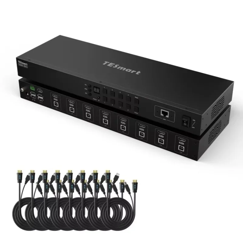 8x1 для KVM-переключателя HDMI, 8 портов, 4K, 30 Гц, USB2.0, KVM для монтажа в стойку, интеллектуальный переключатель класса Enterprise, эмулятор EDID, продукты на складе 
8x1 для KVM-переключателя HDMI, 8 портов, 4K, 30 Гц, USB2.0, KVM для монтажа в стойку, интеллектуальный переключатель класса Enterprise, эмулятор EDID, продукты на складе