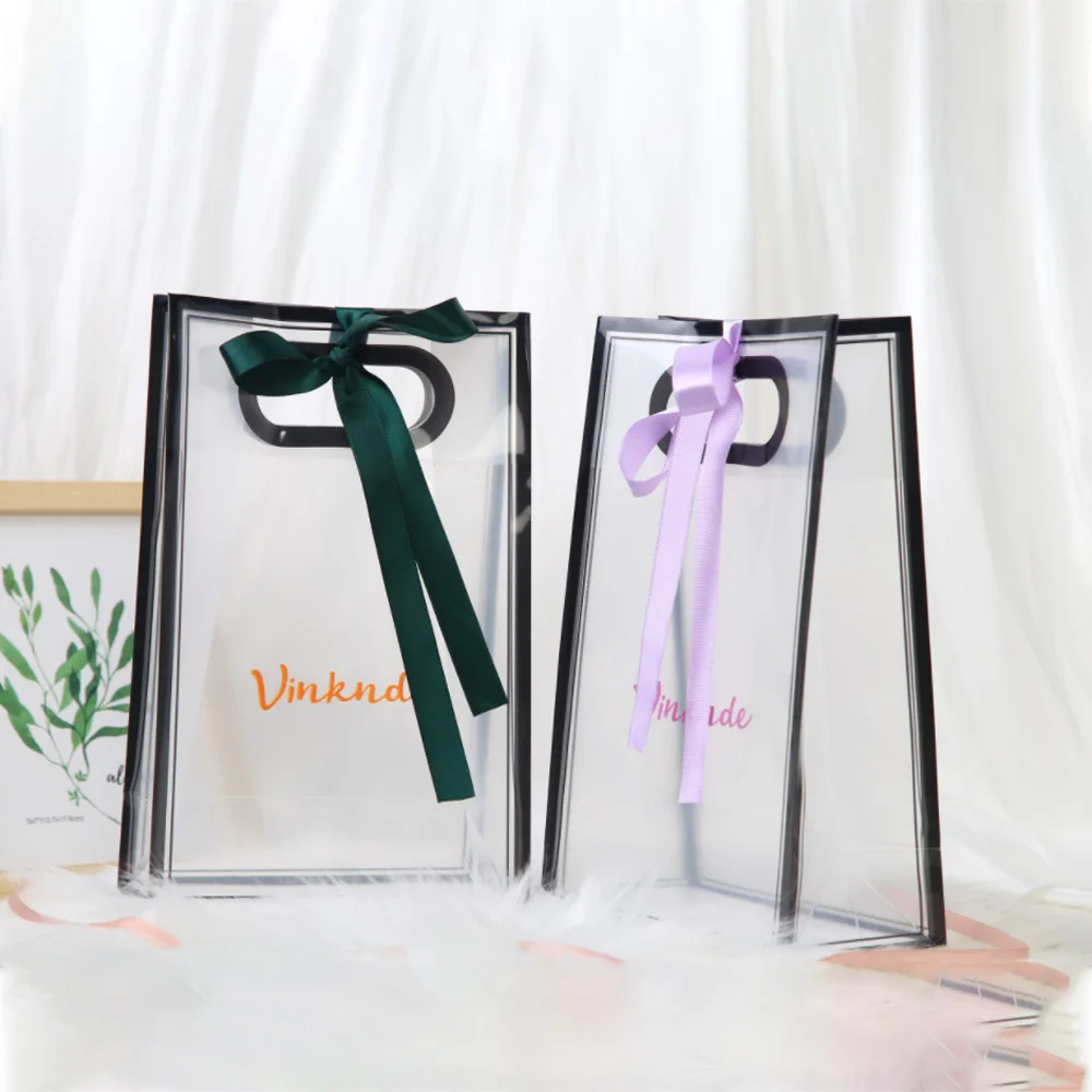 Custom Logo Jewelry Cosmetic Perfume Gift PP Bag Wedding Shopping Stationery Packaging PVC EVA Handbag Ribbon Bowknot Pouch Bulk
Custom Logo Jewelry Cosmetic Perfume Gift PP Bag Wedding Shopping Stationery Packaging PVC EVA Handbag Ribbon Bowknot Pouch Bulk