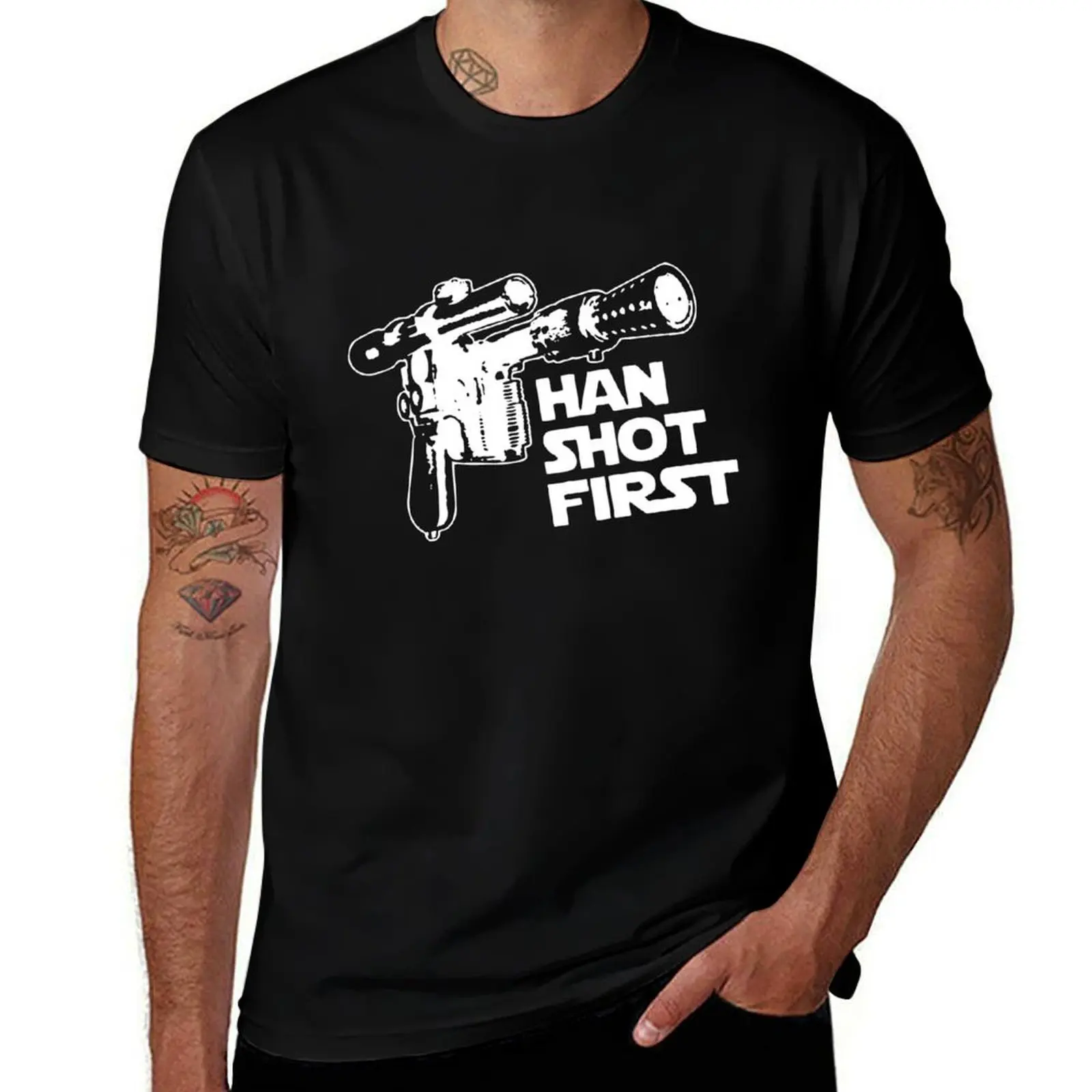 Han Shot First T-Shirt t shirt men 100% cotton luxury brand funny t shirts dark humor t shirt for man T-shirt
Han Shot First T-Shirt t shirt men 100% cotton luxury brand funny t shirts dark humor t shirt for man T-shirt