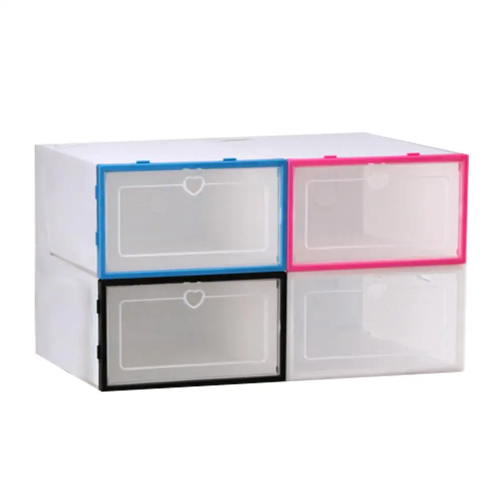 4PCS Flip-lid Shoe Boxes Plastic Storage Containers Space-saving Organizer For Shoes Socks Clothes Accessories
4PCS Flip-lid Shoe Boxes Plastic Storage Containers Space-saving Organizer For Shoes Socks Clothes Accessories