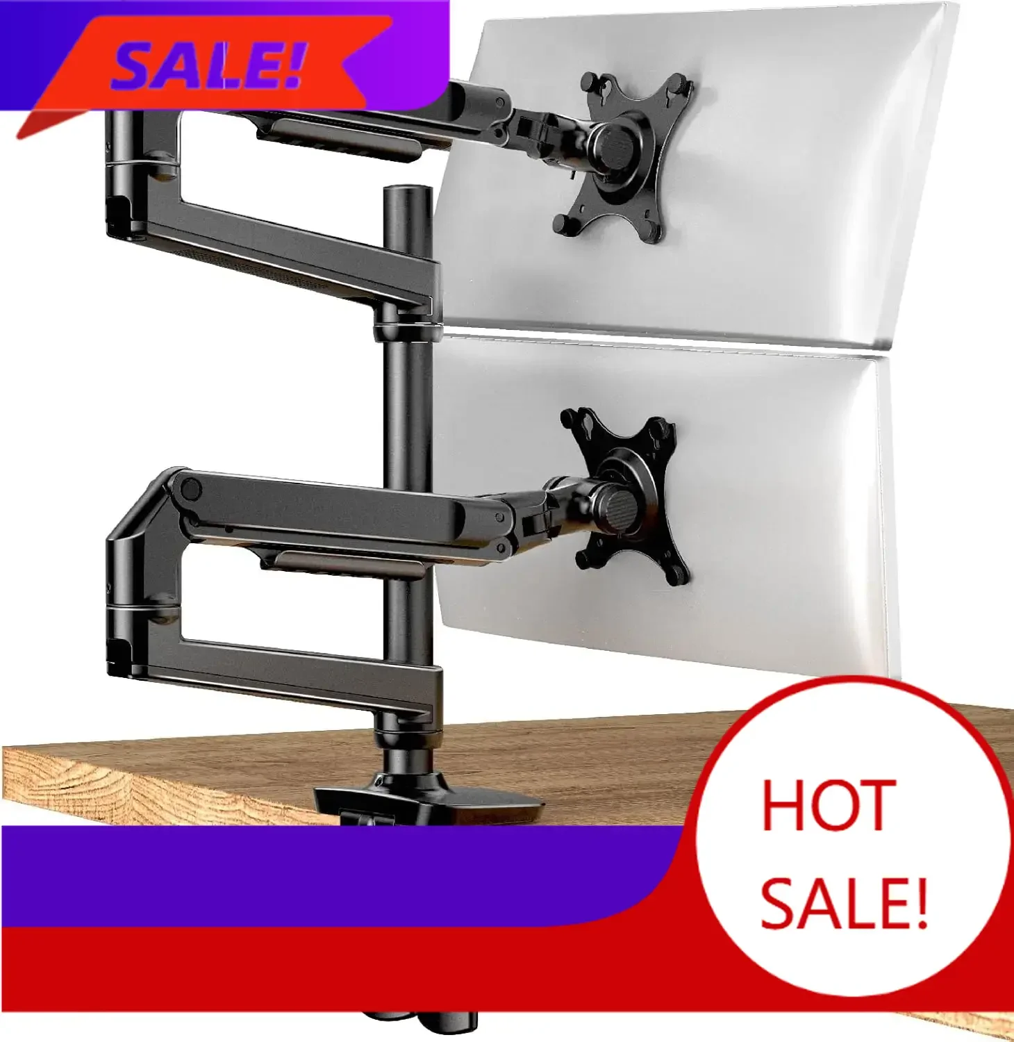 BestsellerBestsellerDual Monitor Mount, Holds Screens up to 40 Inches and 25 lbs, Fully Adjustable Dual Monitor Arm with C-Clamp
BestsellerBestsellerDual Monitor Mount, Holds Screens up to 40 Inches and 25 lbs, Fully Adjustable Dual Monitor Arm with C-Clamp