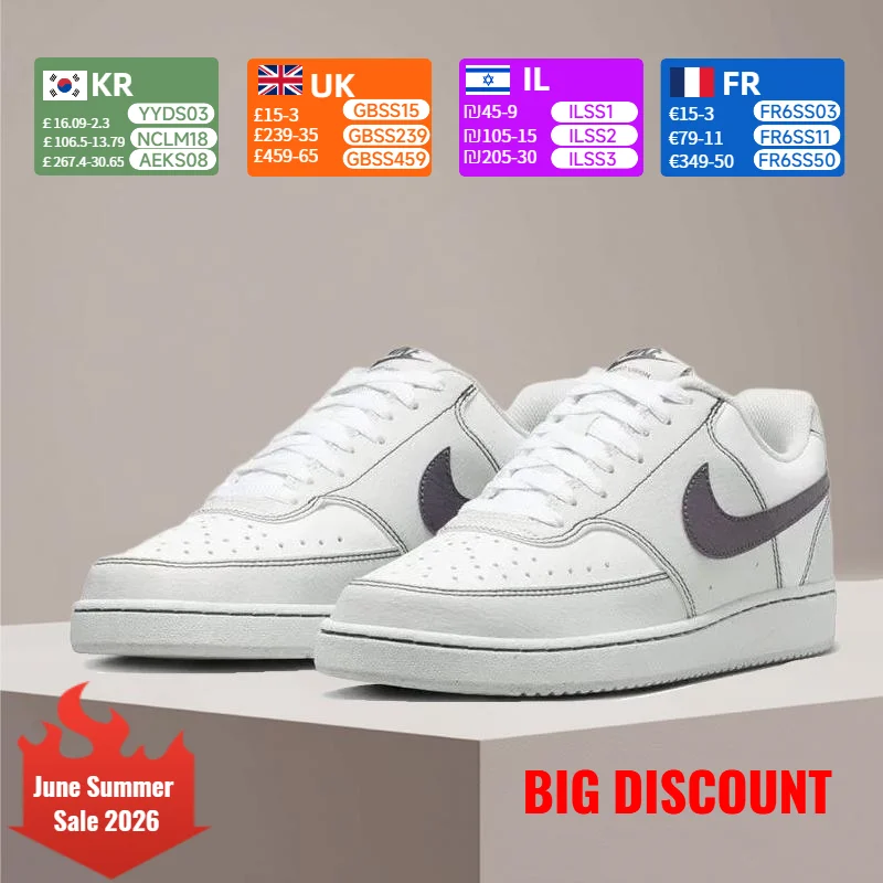 Nike Court Vision 1 Casual Sneakers, Durable Low-Top Slip-Resistant, Wear-Resistant Cushioned Sneakers Women's IO9552-001
Nike Court Vision 1 Casual Sneakers, Durable Low-Top Slip-Resistant, Wear-Resistant Cushioned Sneakers Women's IO9552-001