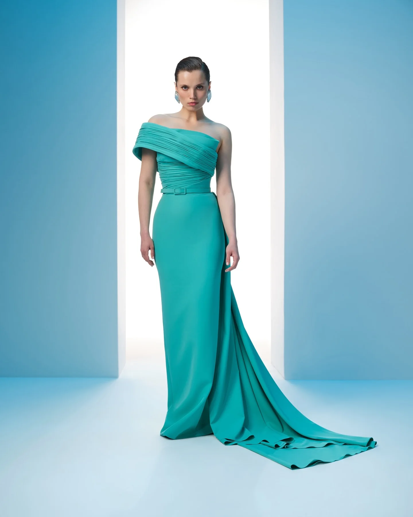Customized Graceful One Shoulder Panel Train Evening Dresses Temperament Jersey Pleats Blue Vestido De Festa Vestido D
Customized Graceful One Shoulder Panel Train Evening Dresses Temperament Jersey Pleats Blue Vestido De Festa Vestido D
