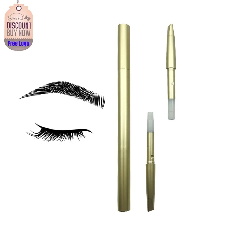 Custom 6colors Gold Tube Double-head Eyebrow Pencil Long-lasting Waterproof Easy To Colored Replaceable Core Brow Pen Bulk
Custom 6colors Gold Tube Double-head Eyebrow Pencil Long-lasting Waterproof Easy To Colored Replaceable Core Brow Pen Bulk