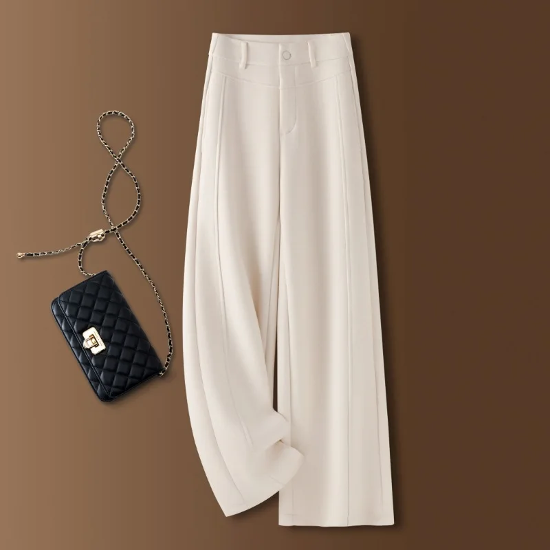 Woolen Pants for Women, and Winter, Elegant and Warm, Straight-Leg Pants, Fleece-Lined and Thickened,
Woolen Pants for Women, and Winter, Elegant and Warm, Straight-Leg Pants, Fleece-Lined and Thickened,