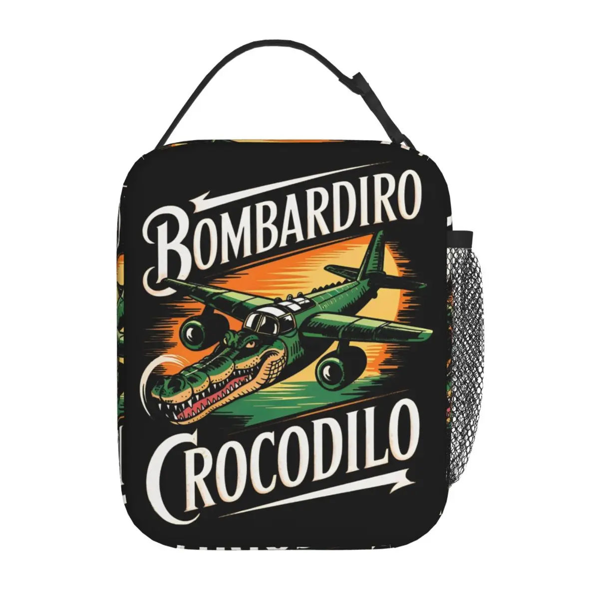 Изолированные сумки для обеда Bombardiro Bombardino Crocodilo Сумка-холодильник Контейнер для еды, итальянский мозговый герметичный ящик, сумка для еды
Изолированные сумки для обеда Bombardiro Bombardino Crocodilo Сумка-холодильник Контейнер для еды, итальянский мозговый герметичный ящик, сумка для еды