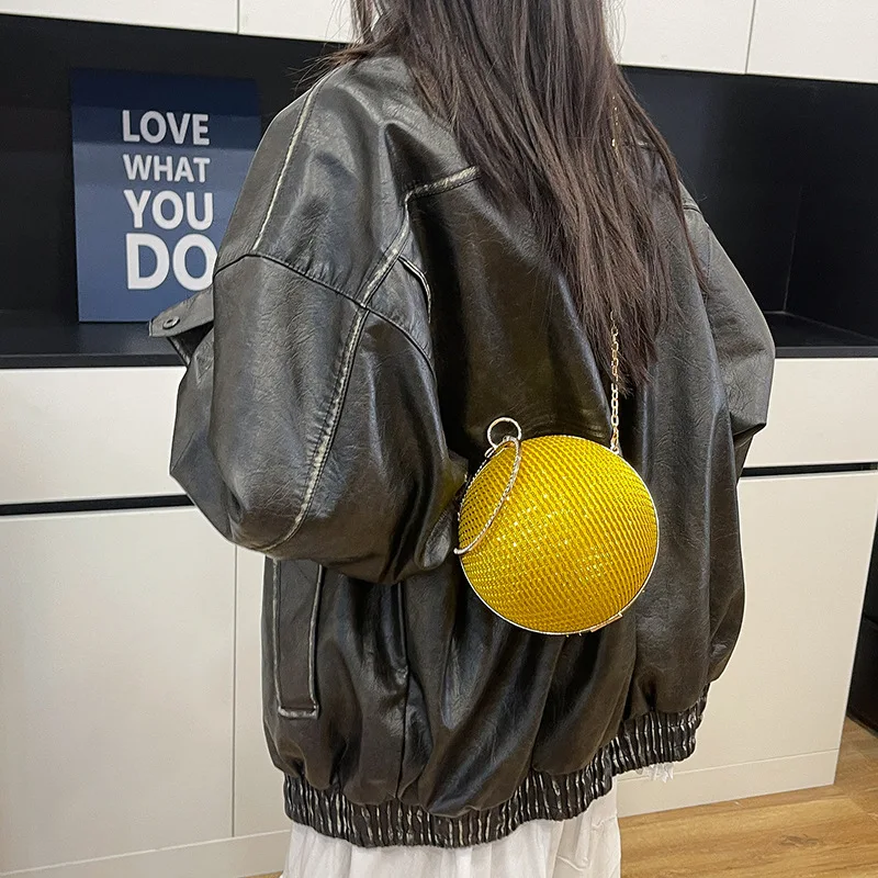 Circular Ring Portable Evening Bags Metal Round Ball Handbags For Lipstick Elegant Luxury Clutch Purse Wedding Wallets
Circular Ring Portable Evening Bags Metal Round Ball Handbags For Lipstick Elegant Luxury Clutch Purse Wedding Wallets
