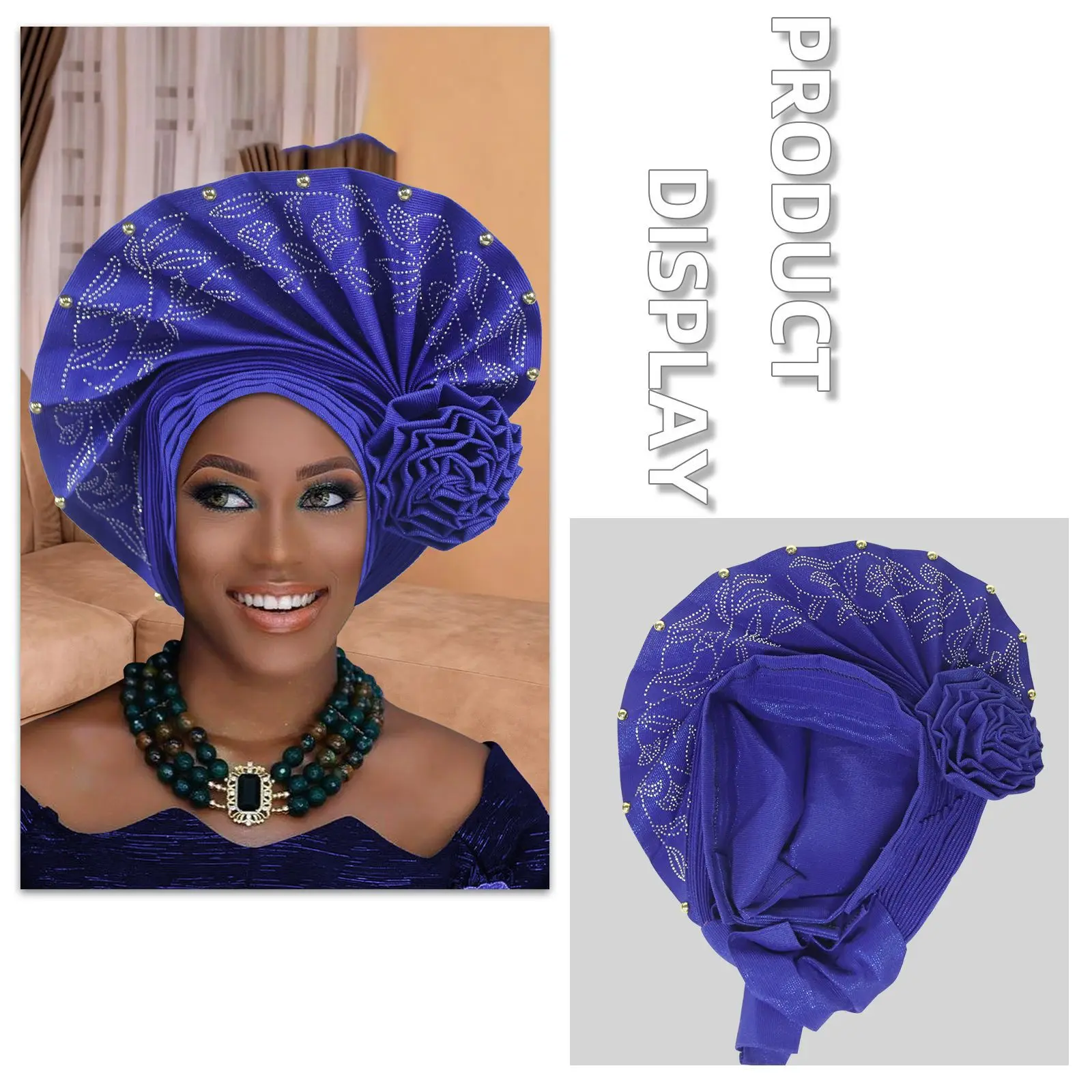 Готовый нигерийский головной убор Gele с цветами, тюрбан, африканский свадебный платок, женский мусульманский хиджаб, боннет, свадебная шляпа
Готовый нигерийский головной убор Gele с цветами, тюрбан, африканский свадебный платок, женский мусульманский хиджаб, боннет, свадебная шляпа