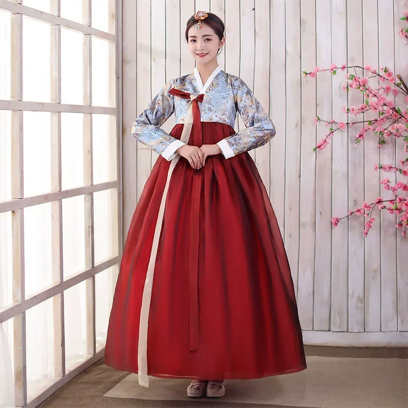 Women's Hanbok Performance Costume Traditional Court Dress Ethnic Minority Ancient Stage Dance Costume
Women's Hanbok Performance Costume Traditional Court Dress Ethnic Minority Ancient Stage Dance Costume