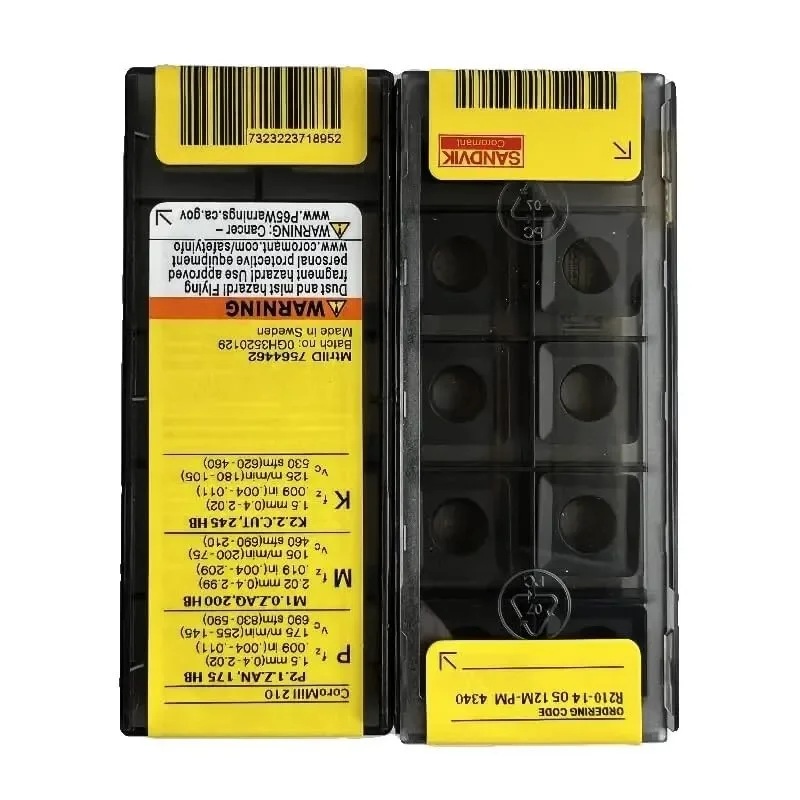 Original SANDVIK / R210-140512M-PM 4340 / Hard alloy CNC Blade 10 Pcs
Original SANDVIK / R210-140512M-PM 4340 / Hard alloy CNC Blade 10 Pcs