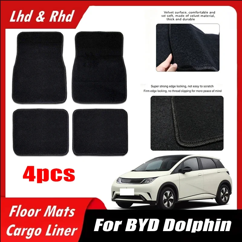 4pcs Car Floor Mats All-Weather Easy To Clean Durable Anti-Slip Interior Protection Floor Liners For BYD Dolphin Accessories
4pcs Car Floor Mats All-Weather Easy To Clean Durable Anti-Slip Interior Protection Floor Liners For BYD Dolphin Accessories