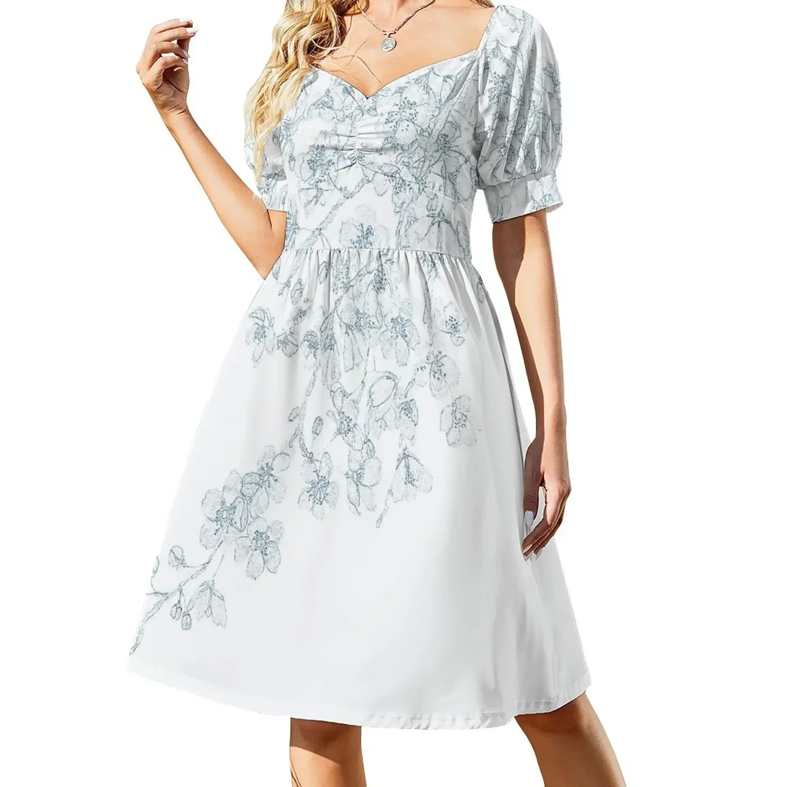 cherry blossom line drawing Short-Sleeved Dress elegant dress women evening dress summer outfits for women 2025
cherry blossom line drawing Short-Sleeved Dress elegant dress women evening dress summer outfits for women 2025
