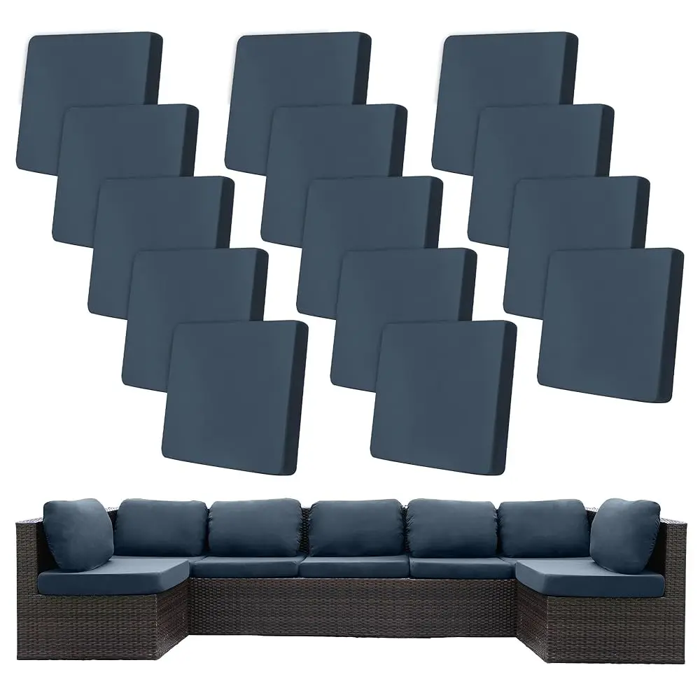 14 Pcs Stretch Patio Cushion Covers Outdoor Cushion Covers,For Outdoor Couch Cushion Covers Replacement,Outdoor Sofa Covers
14 Pcs Stretch Patio Cushion Covers Outdoor Cushion Covers,For Outdoor Couch Cushion Covers Replacement,Outdoor Sofa Covers