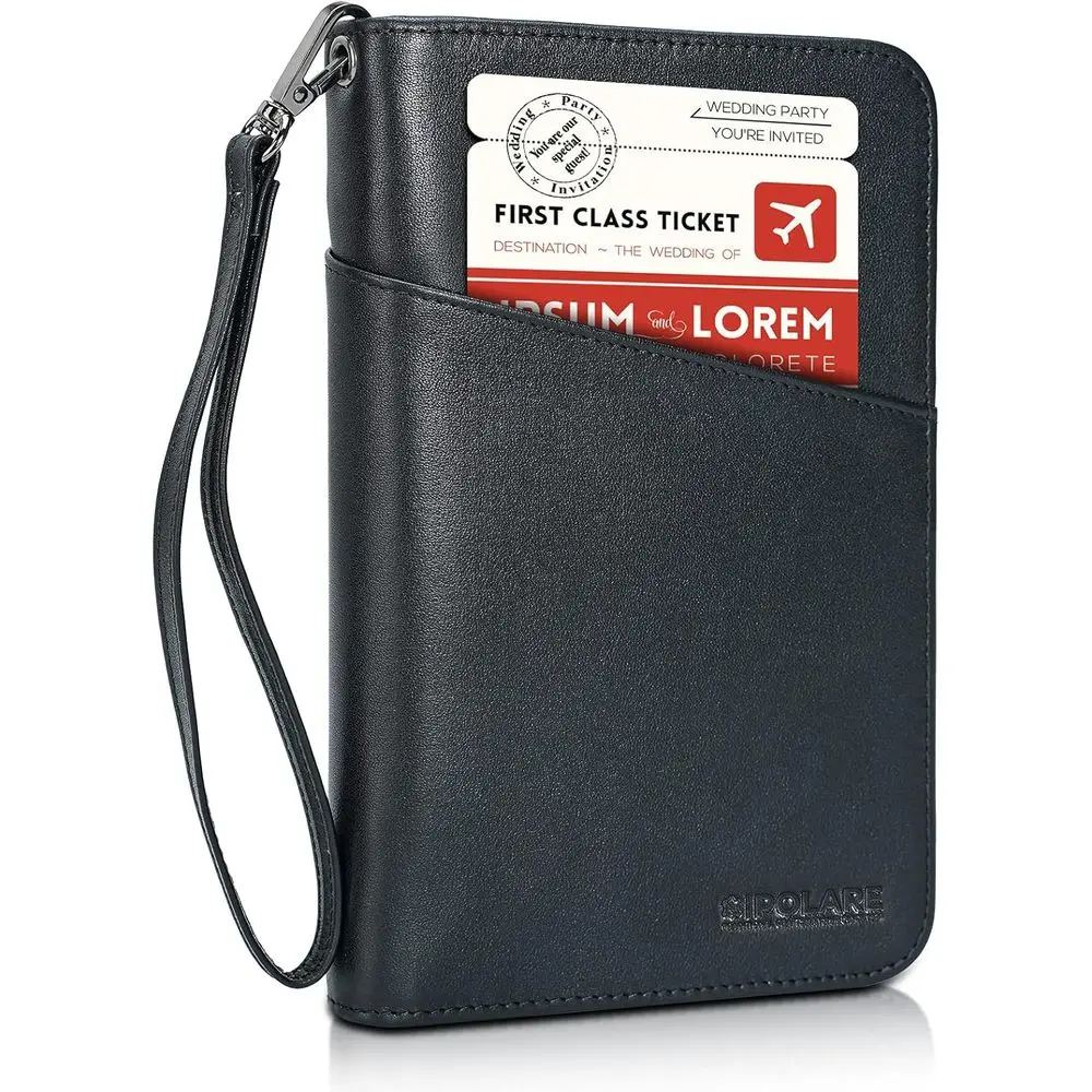 RFID Blocking Passport Holder for Men & Women, Holds 6 Passports, Travel Wallet
RFID Blocking Passport Holder for Men & Women, Holds 6 Passports, Travel Wallet