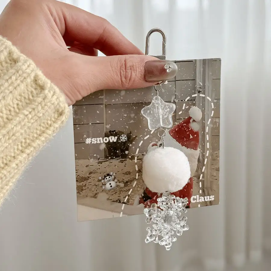 Original - New Winter Snowflake Pendant Atmosphere Cute Hairball Mobile Phone Chain Pentagram Keychain
Original - New Winter Snowflake Pendant Atmosphere Cute Hairball Mobile Phone Chain Pentagram Keychain