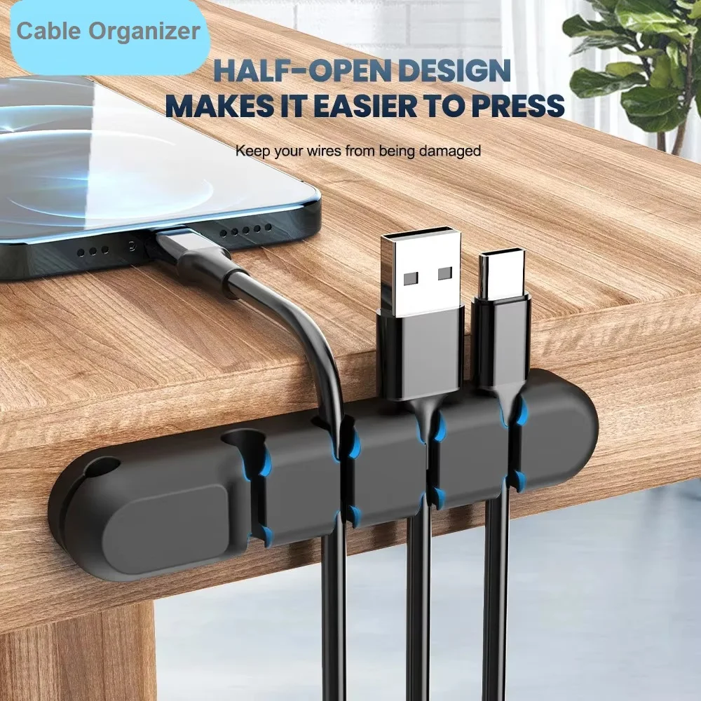 Cable Organizer Management Wire Holder Flexible USB Cable Winder Tidy Silicone Clips For Mouse Keyboard Earphone Protector
Cable Organizer Management Wire Holder Flexible USB Cable Winder Tidy Silicone Clips For Mouse Keyboard Earphone Protector