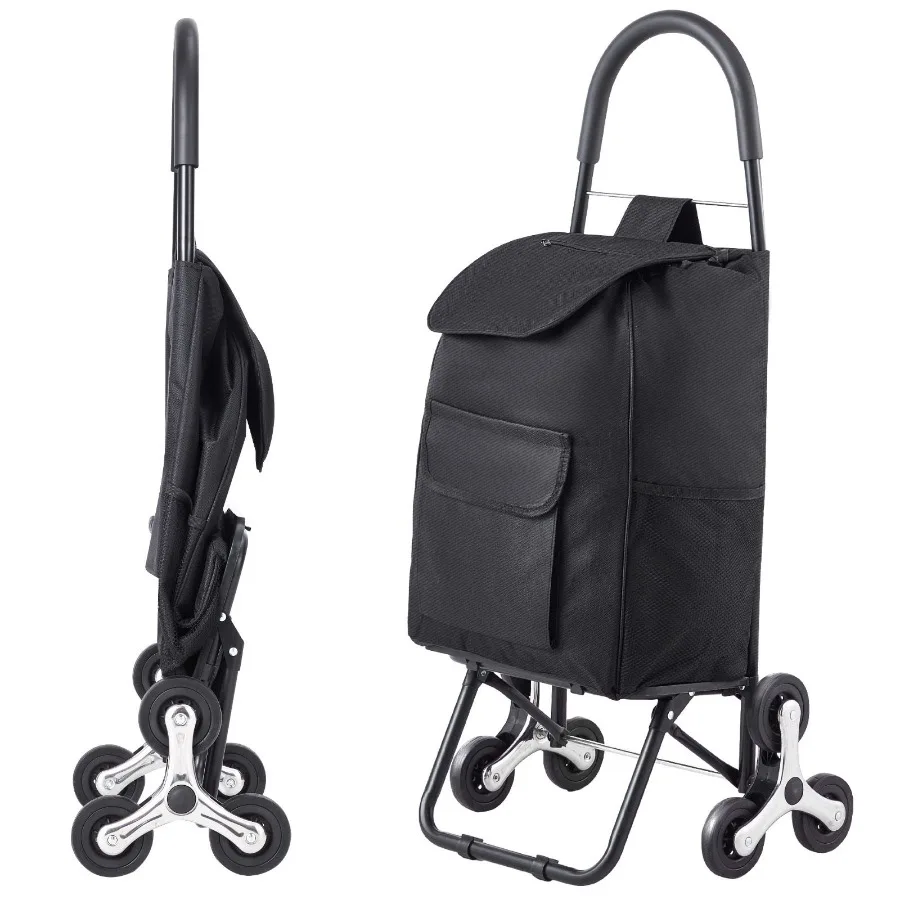 Stair Climber Trolley Dolly 36L Folding Shopping Cart Grocery Cart Trolley Laundry Stair Climbing Handcart with 6 Wheels Oxford
Stair Climber Trolley Dolly 36L Folding Shopping Cart Grocery Cart Trolley Laundry Stair Climbing Handcart with 6 Wheels Oxford