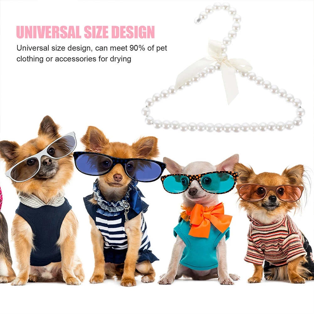 3 Pcs Pet Clothes Hanger Lightweight Storage Nonslip Decorative Pearl Bow Dog Garment Hanger Puppy Coat Rack Plastic
3 Pcs Pet Clothes Hanger Lightweight Storage Nonslip Decorative Pearl Bow Dog Garment Hanger Puppy Coat Rack Plastic
