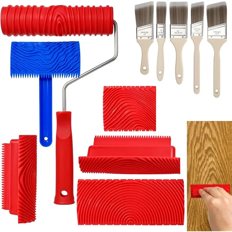 AB33-Woodgrain Grain Tool Set 11 Pcs, Natural Woodgrain Maker, Wood Texture Paint Tool For Wall Floor Furniture DIY Room Decorat
AB33-Woodgrain Grain Tool Set 11 Pcs, Natural Woodgrain Maker, Wood Texture Paint Tool For Wall Floor Furniture DIY Room Decorat