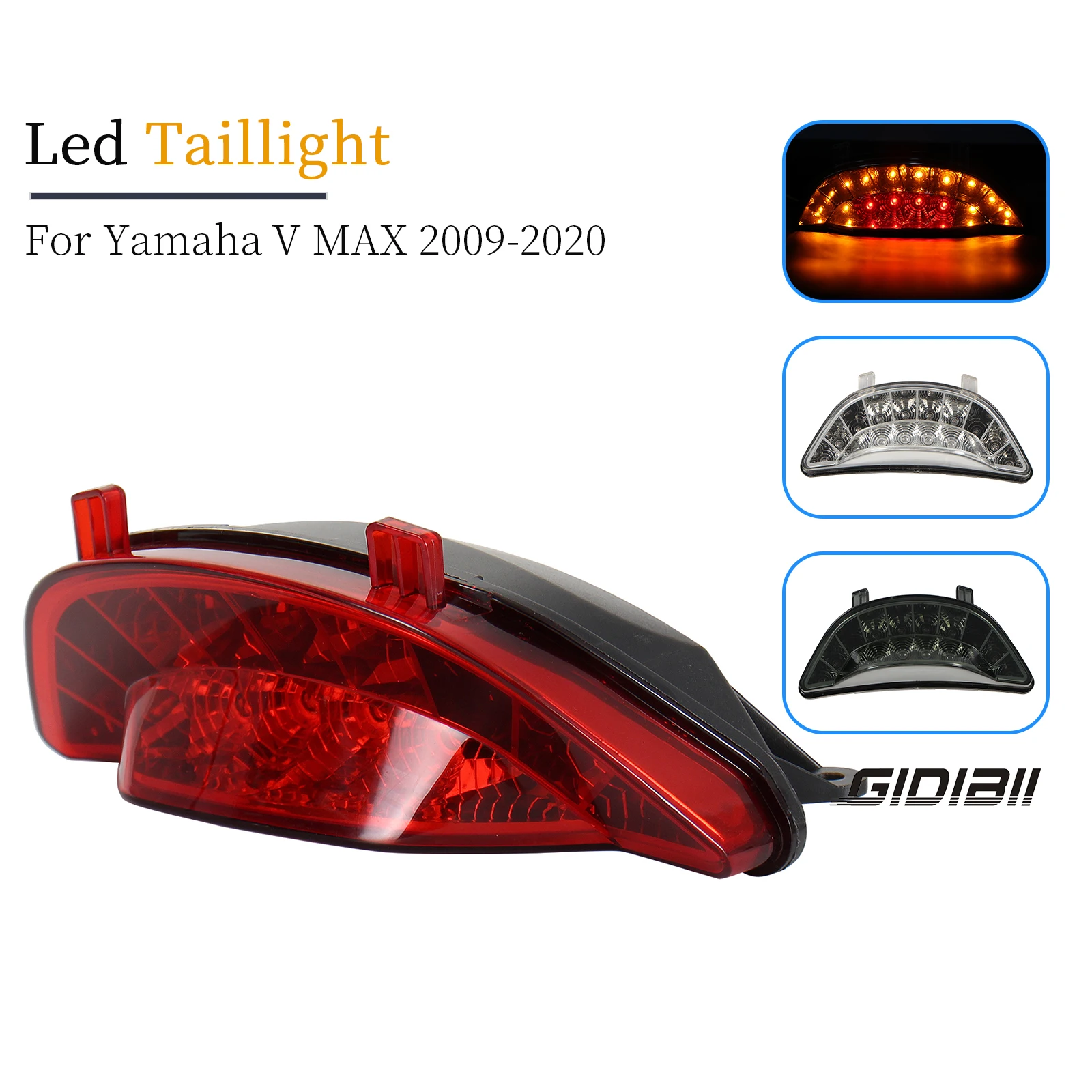 Rear LED Tail Light For Yamaha VMAX V-MAX V MAX 2009-2020 Integrated Brake Turn Signal Indicator Motorcycle Taillight
Rear LED Tail Light For Yamaha VMAX V-MAX V MAX 2009-2020 Integrated Brake Turn Signal Indicator Motorcycle Taillight