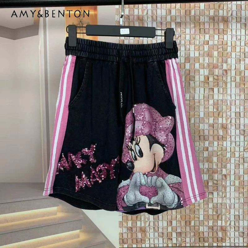 Streetwear Summer New Fashion Heavy Craft Pink Hat Cartoon Loose Slim Fit Casual Shorts Women's All Match Fashion Short Pants
Streetwear Summer New Fashion Heavy Craft Pink Hat Cartoon Loose Slim Fit Casual Shorts Women's All Match Fashion Short Pants
