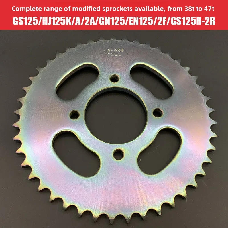 38T 43T 45T Motorcycle Rear Sprocket Large Gear Compatible for GS125 HJ125 GN125 EN125/2F Pit Bike Mini Moto Replacement Parts
38T 43T 45T Motorcycle Rear Sprocket Large Gear Compatible for GS125 HJ125 GN125 EN125/2F Pit Bike Mini Moto Replacement Parts